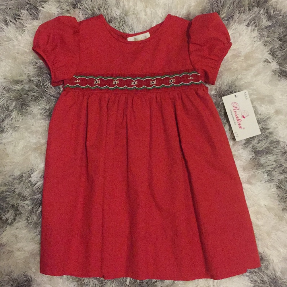 BOUTIQUE COLLECTION - Red Smock Dress NEW!!
